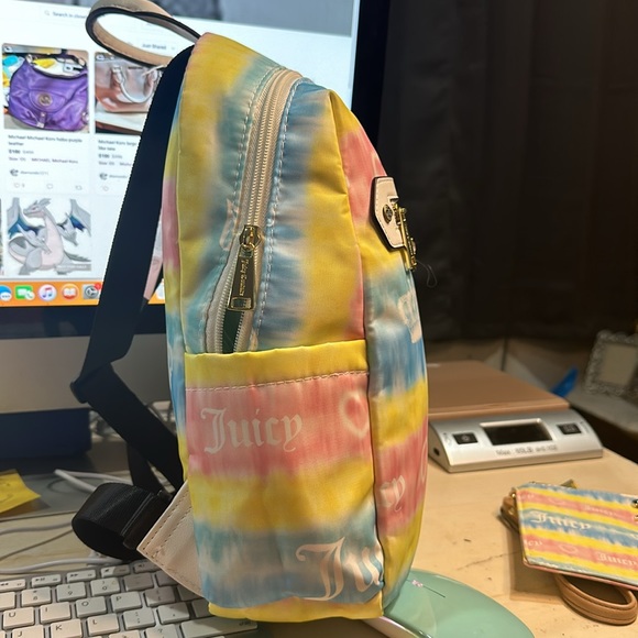 New with Tags juicy couture backpack and pencil or cosmetic case or wristlet - Picture 3 of 16